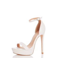 White High Heel Sandals